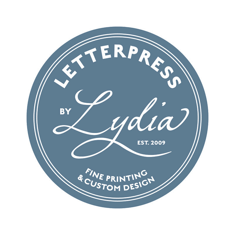 Letterpress by Lydia